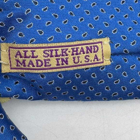 J.Z. Gallery Collection Luxury 100% Silk Ties Bundle Blue & Burgundy Geometric D - Picture 7 of 7